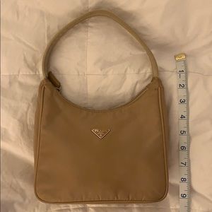 Prada Nylon Tan Shoulder Bag